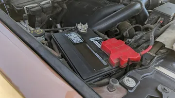 car battery shown in a real-world setting for this guide