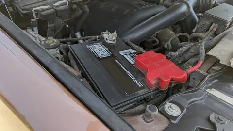 car battery shown in a real-world setting for this guide