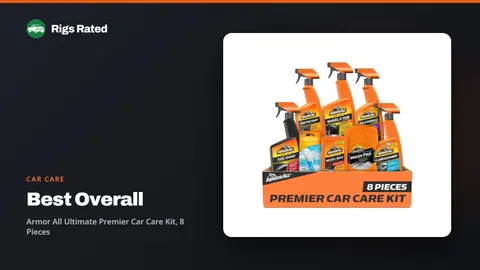 Armor All Ultimate Premier Car Care Kit, 8 Pieces, the best overall in our car care guide, on a Rigs Rated backdrop