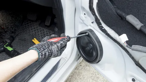 car speakers shown in a real-world setting for this guide