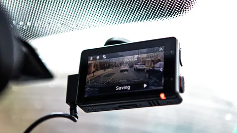 Trucks (general) dash cam shown in a real-world setting