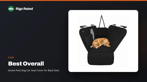 Active Pets Dog Car Seat Cover for Back Seat, the best overall in our cars guide, on a Rigs Rated backdrop