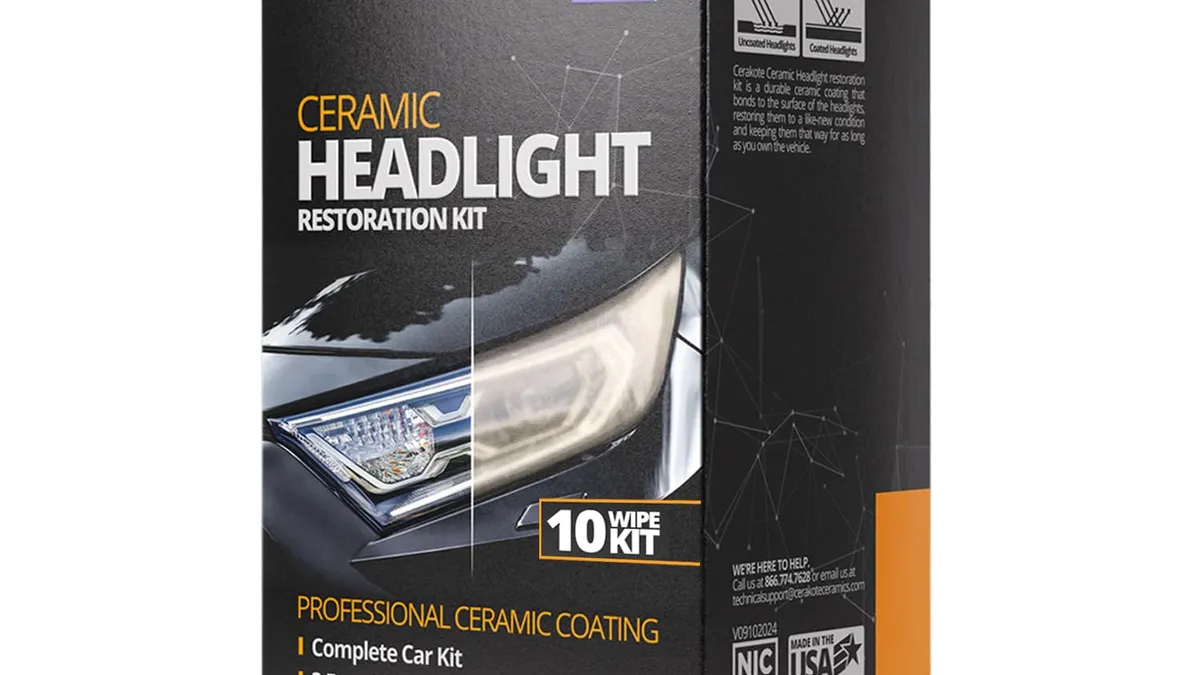 Cerakote ceramic headlight restoration kit, the top pick for clearing yellowed plastic lenses