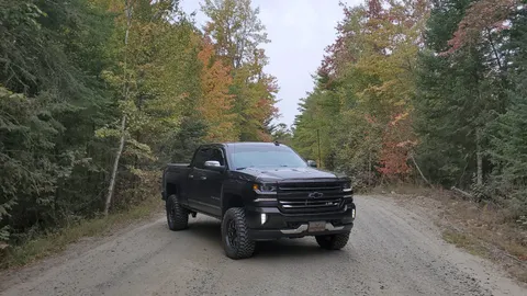Chevy Silverado lift kit shown in a real-world setting