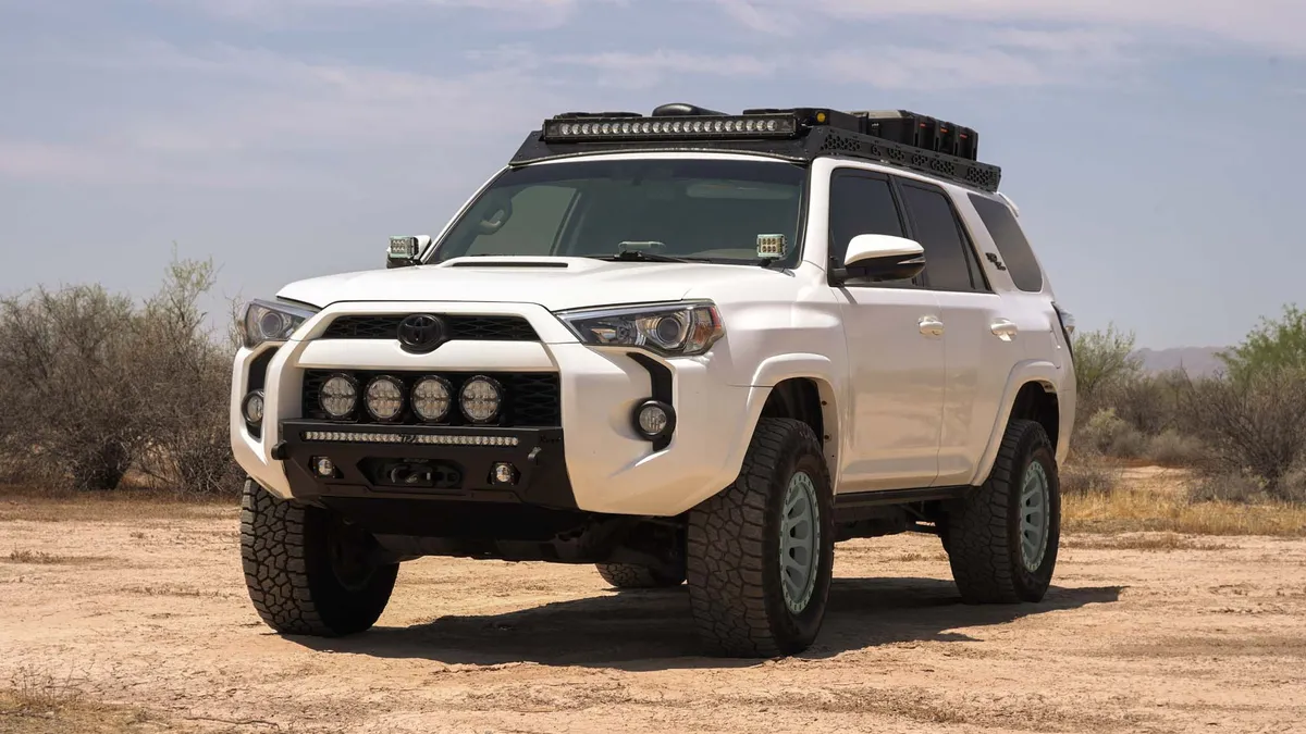 Toyota 4Runner roof rack shown in a real-world setting