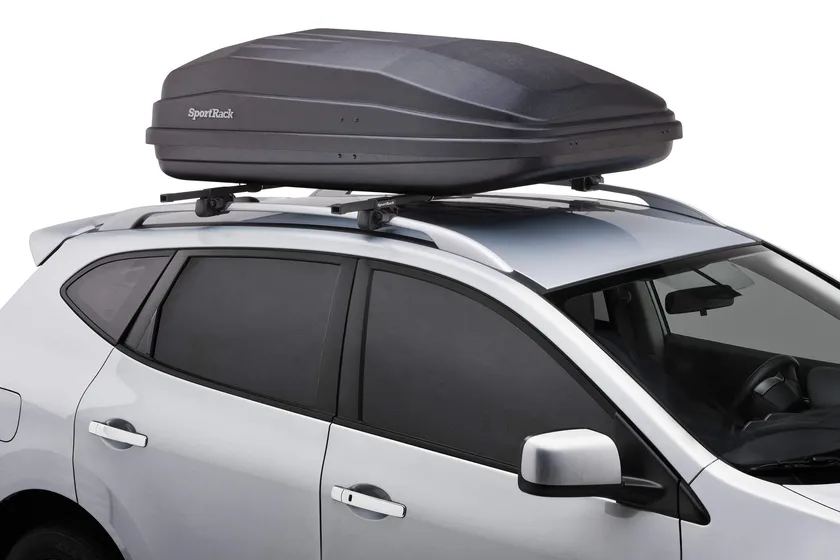 SportRack Vista XL black rear-opening hard shell rooftop cargo box