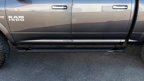 RAM 1500 running boards shown in a real-world setting