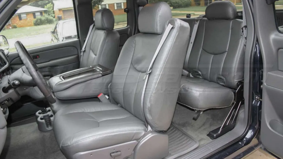 GMC Sierra seat covers shown in a real-world setting