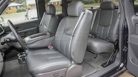 GMC Sierra seat covers shown in a real-world setting