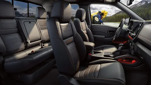 Nissan Frontier seat covers shown in a real-world setting