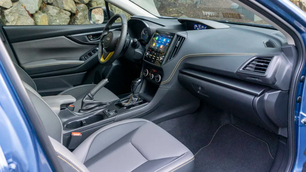 Subaru Crosstrek seat covers shown in a real-world setting