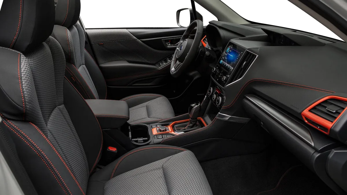 Subaru Forester seat covers shown in a real-world setting