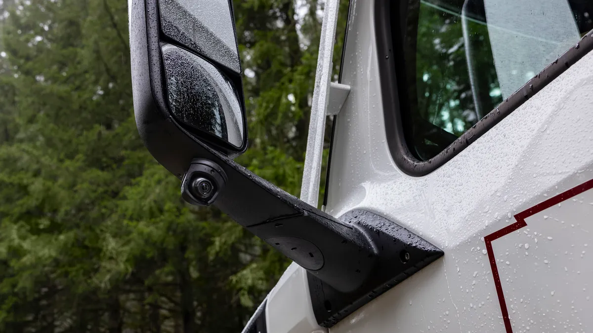 Trucks (general) dash cam shown in a real-world setting
