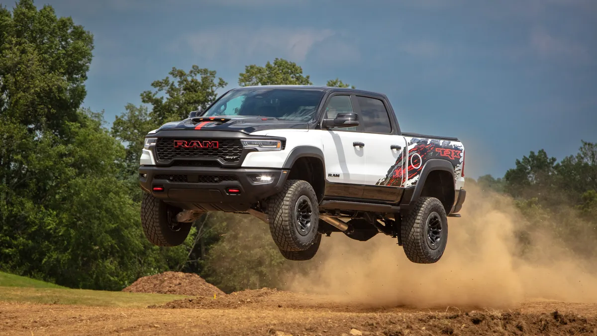 RAM 1500 tonneau cover shown in a real-world setting