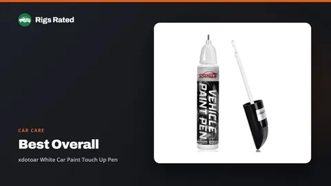 xdotoar White Car Paint Touch Up Pen, the best overall in our car care guide, on a Rigs Rated backdrop
