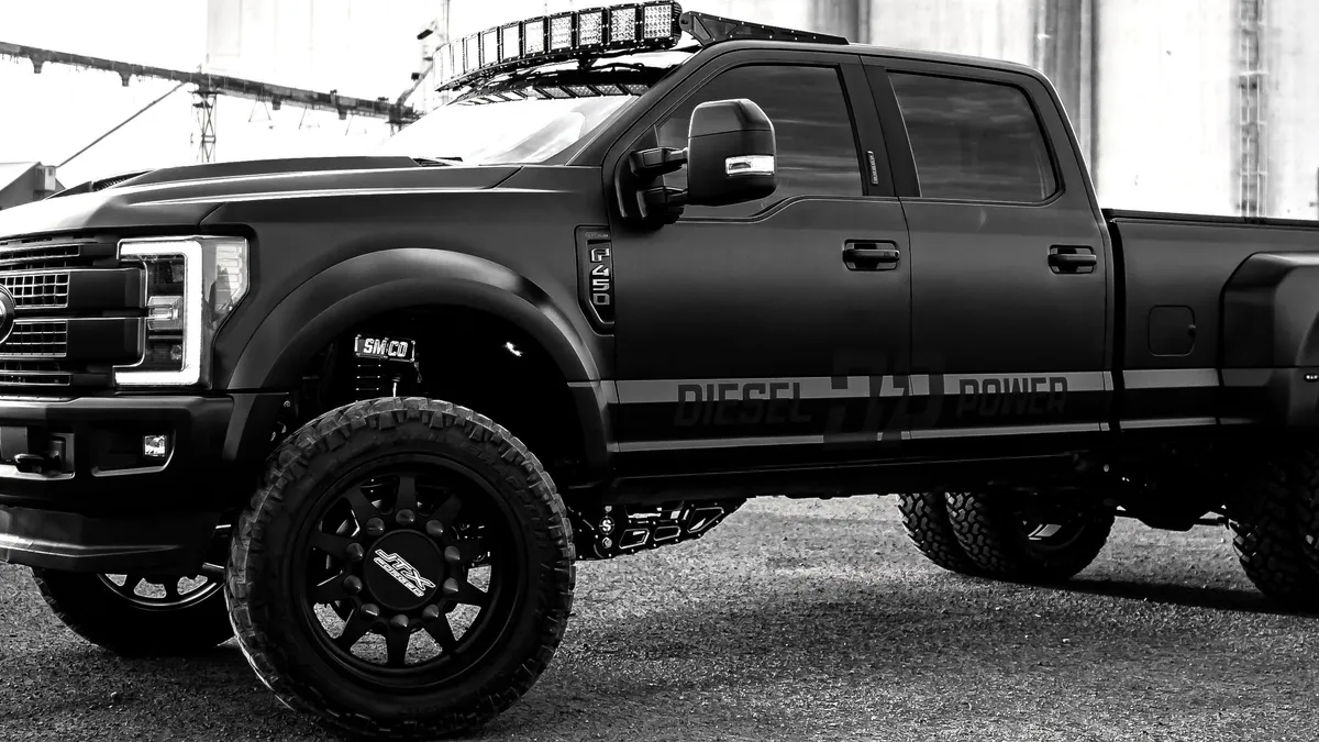 Trucks (general) lift kit shown in a real-world setting