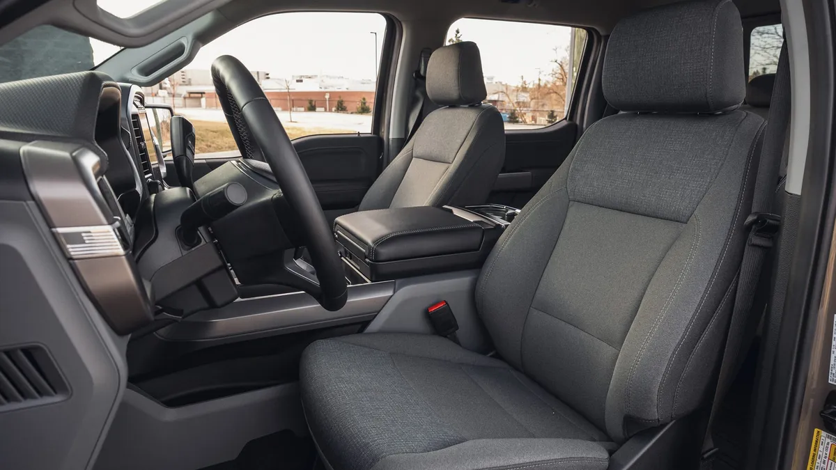 Trucks (general) seat covers shown in a real-world setting