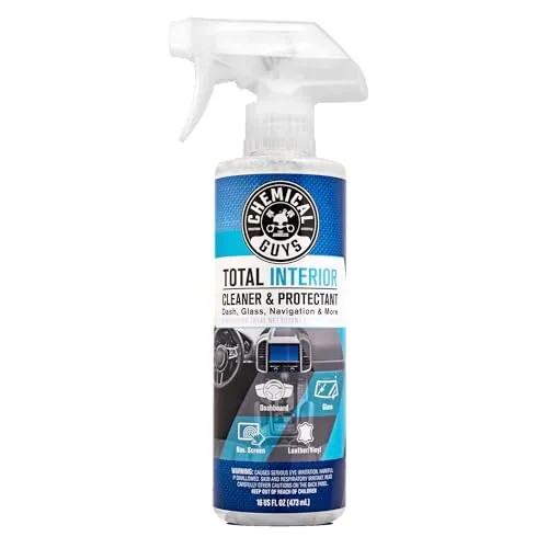 Chemical Guys Total Interior Cleaner and Protectant 16 oz spray bottle in blue and white
