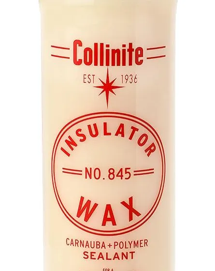 Collinite 845 Insulator Wax 16 fl oz white bottle with red and black label