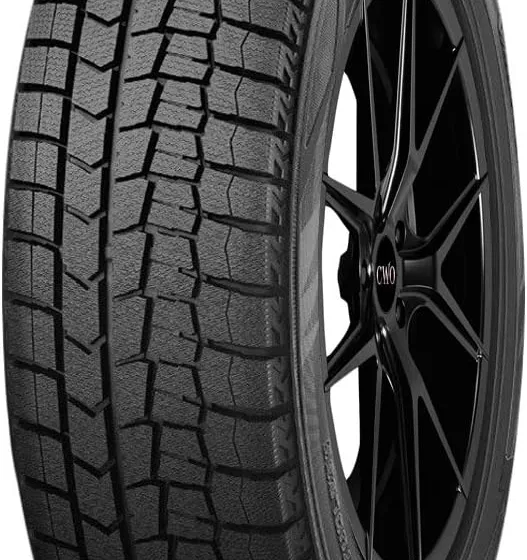 Dunlop Winter Maxx 2 winter tire showing the MAXX Grip tread blocks and wide water drainage grooves