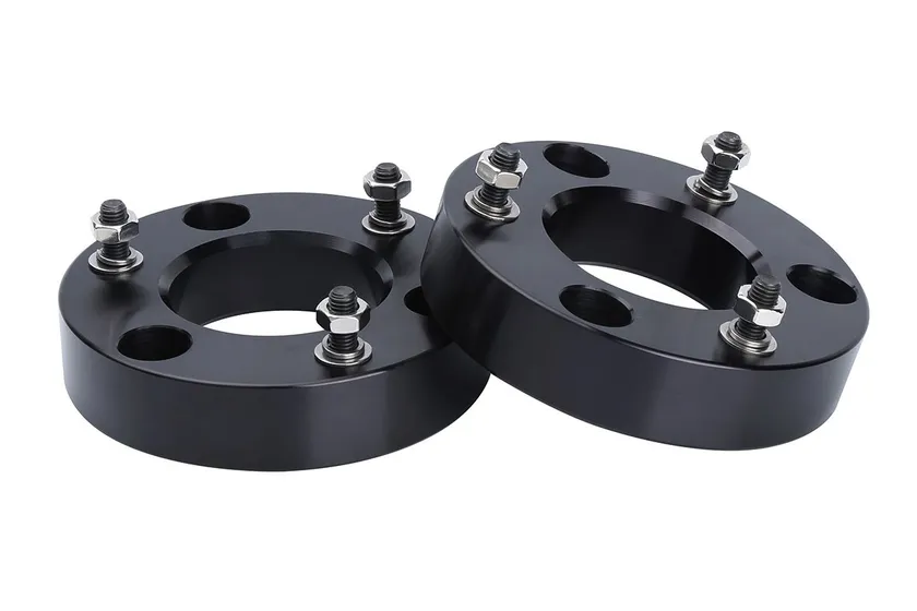 Dynofit two inch forged aluminum front strut spacer leveling kit for the Chevy Silverado 1500