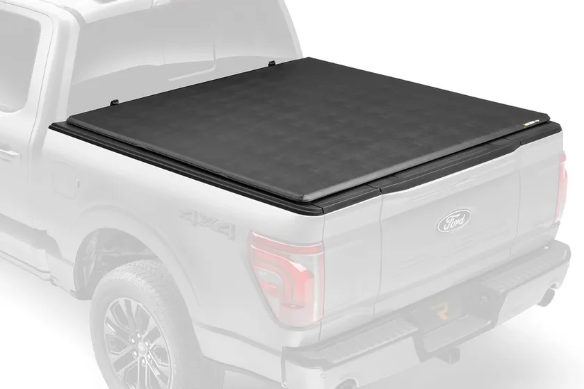 Extang Trifecta 2.0 soft folding tonneau cover installed flat on a pickup truck bed