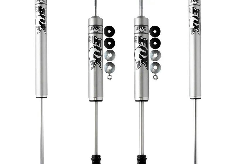 Fox 2.0 Performance Series black bodied monotube shocks for a Ford F-250 Super Duty