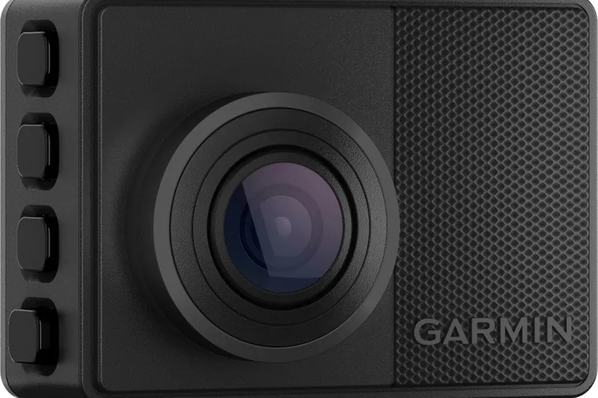 Garmin Dash Cam 67W compact front dash cam with magnetic mount for discreet pickup truck mounting