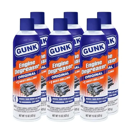 Case of six Gunk Original Engine Degreaser 15 oz spray cans