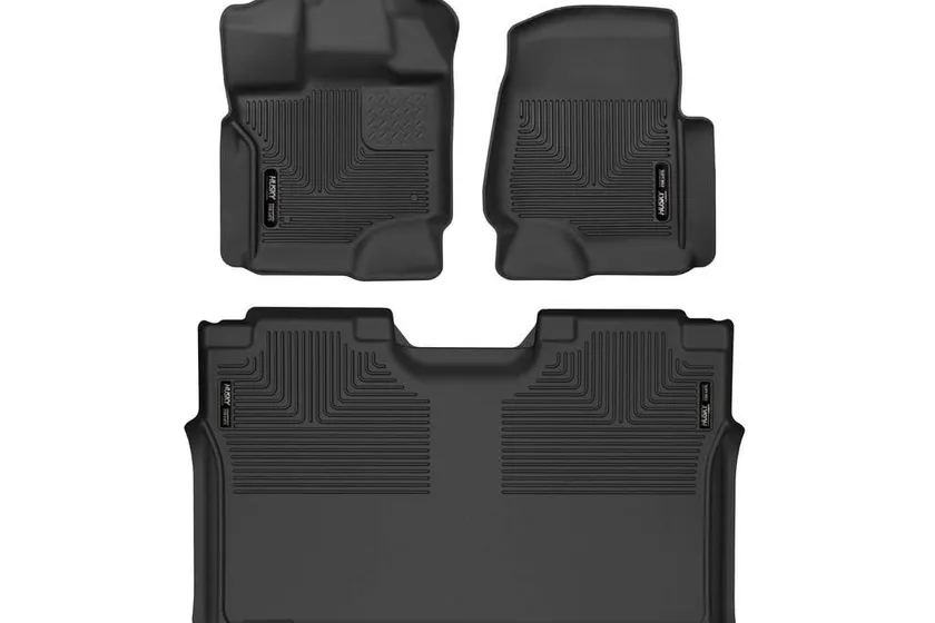 Husky Liners X-act Contour black soft-touch floor mats for Ford F-150 SuperCrew