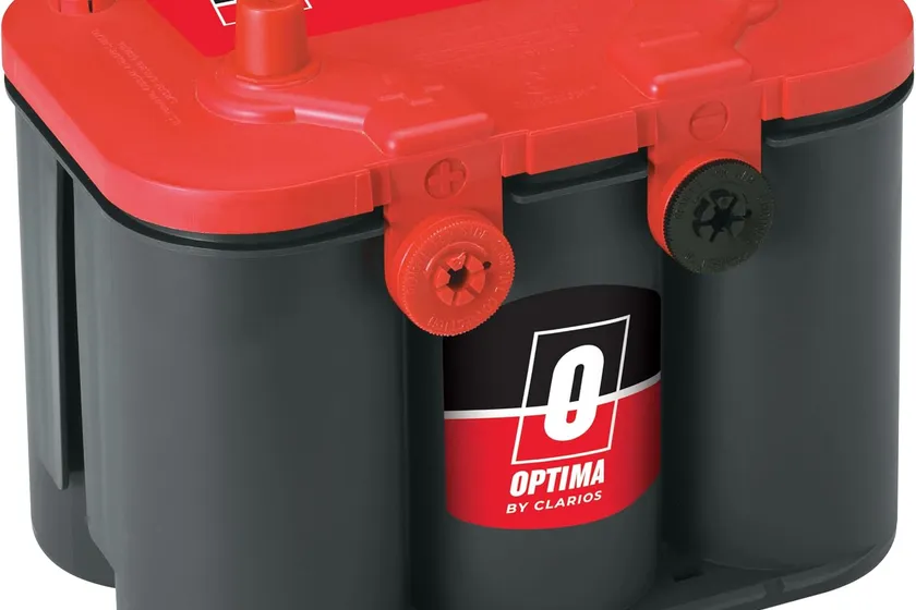 OPTIMA RedTop 34/78 red spiral cell AGM battery with dual SAE top posts and GM side posts
