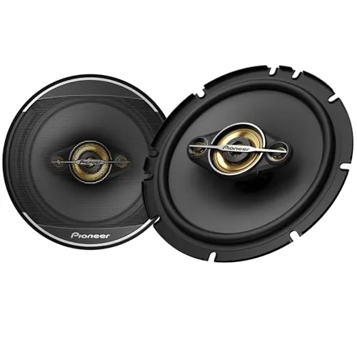 Pioneer TS-A1681F 6.5 inch four-way coaxial car speaker with bronze cone and multi-fit mounting adapters