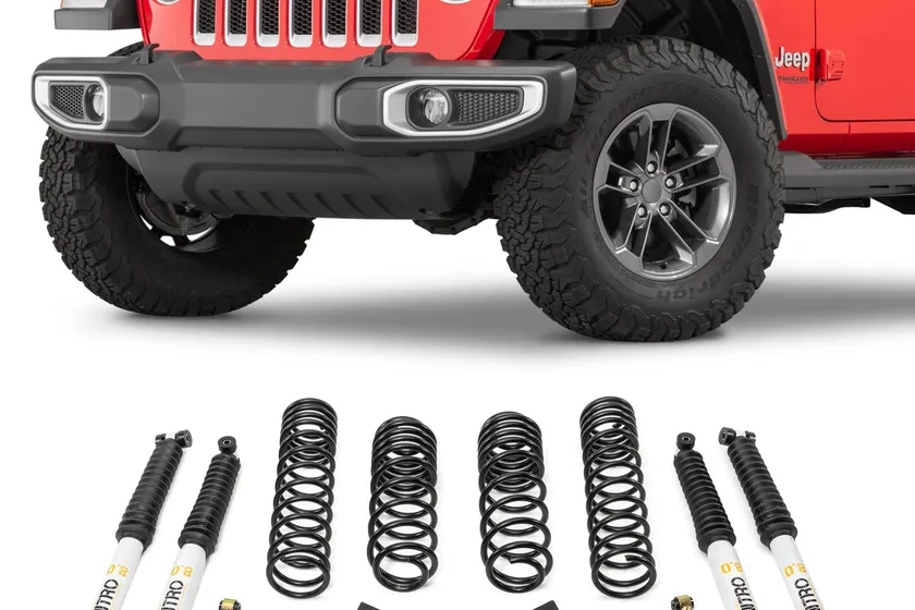 Quadratec Maximum Duty 2.5 inch coil spring lift kit with Nitro 8.0 shocks for 2018 to 2022 Jeep Wrangler JL Rubicon