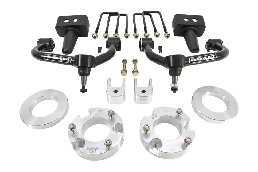ReadyLIFT SST 3.5 inch lift kit strut spacers and rear components for the Ford F-150 4WD