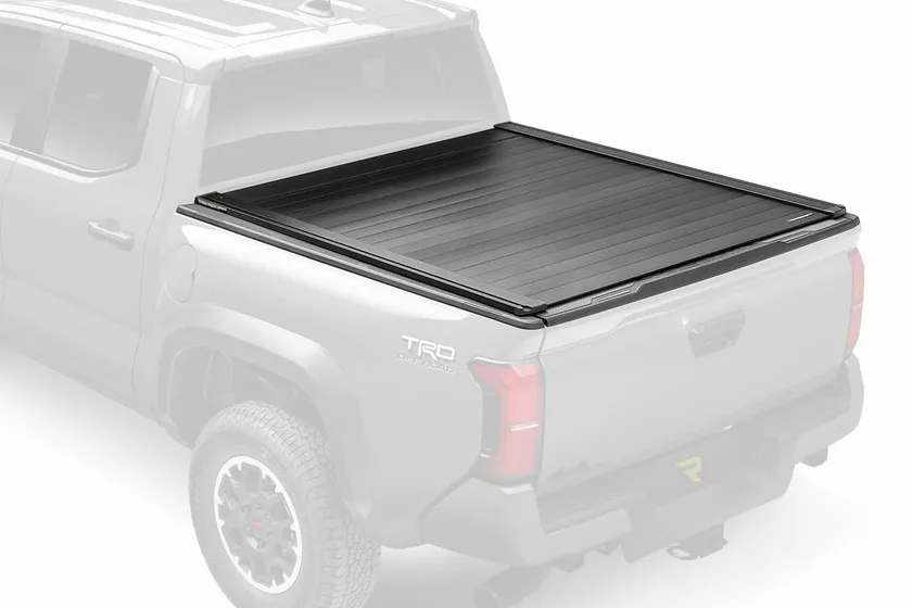 Retrax PowertraxPRO XR powered aluminum retractable tonneau cover on a Ram 1500 bed
