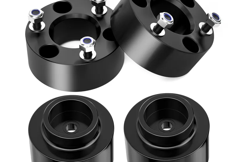 Richeer 3 inch front and 2 inch rear leveling kit strut spacers for a Ram 1500