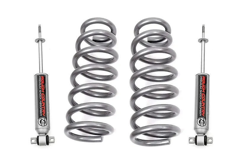 Rough Country 30430 forged front leveling strut spacers for a 2WD Ram 1500