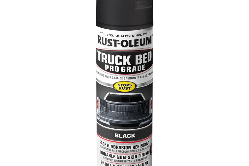 Rust-Oleum 272741 professional grade matte black 15 ounce aerosol truck bed coating can