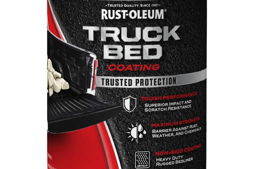 Rust-Oleum Stops Rust one quart can of black textured truck bed coating