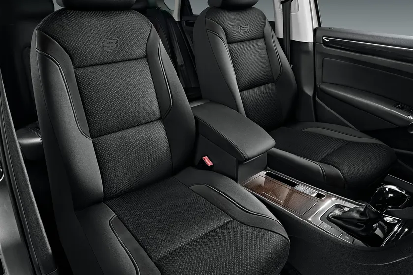 Black Skechers memory foam air cool mesh front seat covers installed on bucket seats