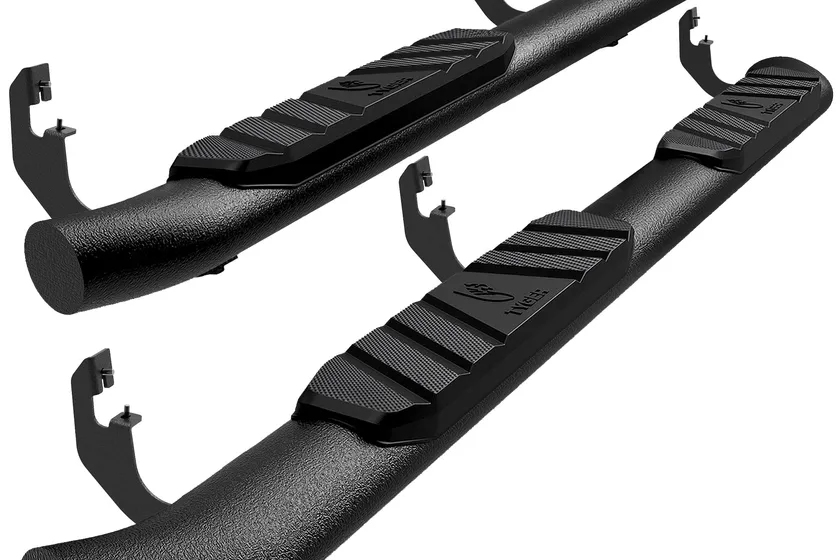 Tyger Auto Rider 3.5 inch textured black running boards for a Chevy Colorado crew cab