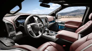 Ford F-150 seat covers shown in a real-world setting